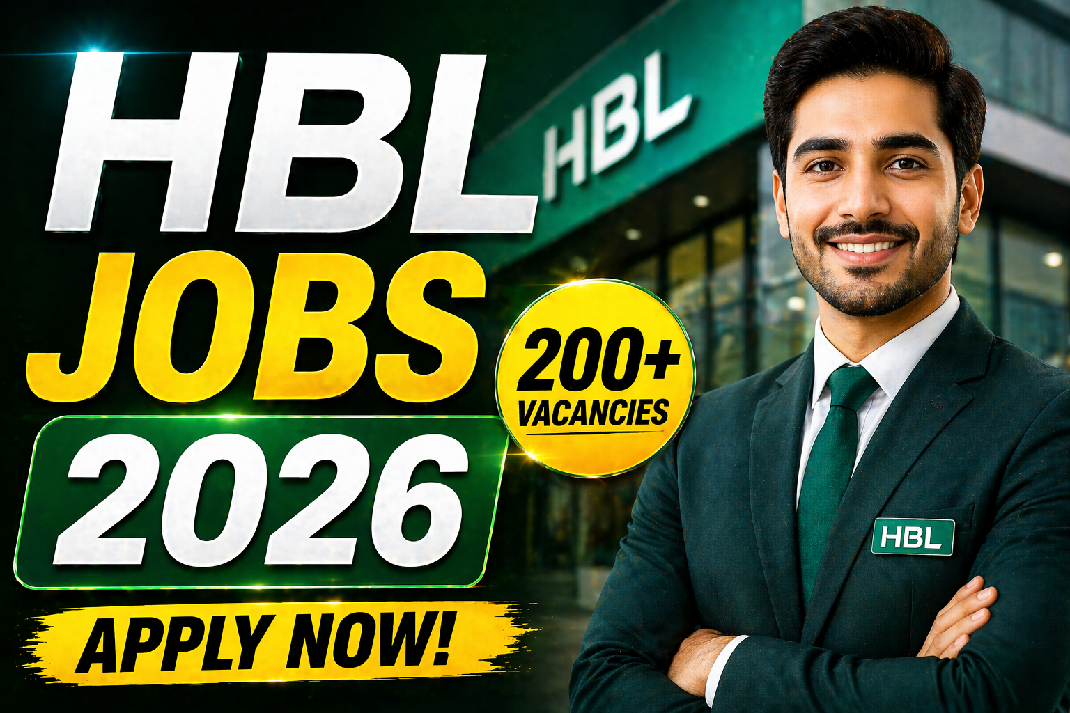 HBL jobs 2026 recruitment banner