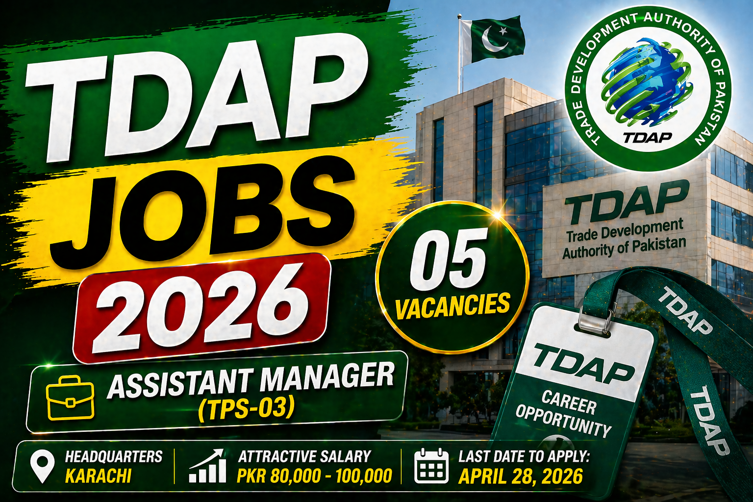Latest Trade Development Authority of Pakistan (TDAP) Jobs 2026