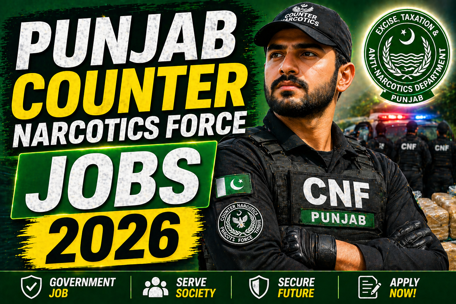 Punjab Counter Narcotics Force Jobs