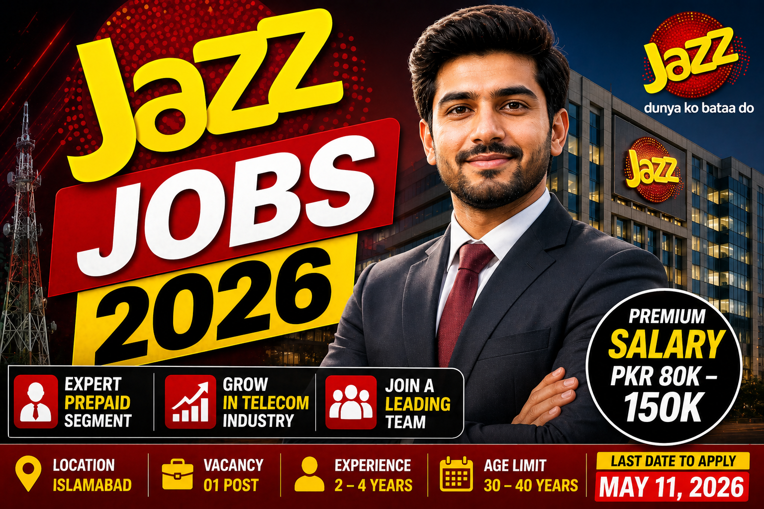 Jazz careers join the telecom team