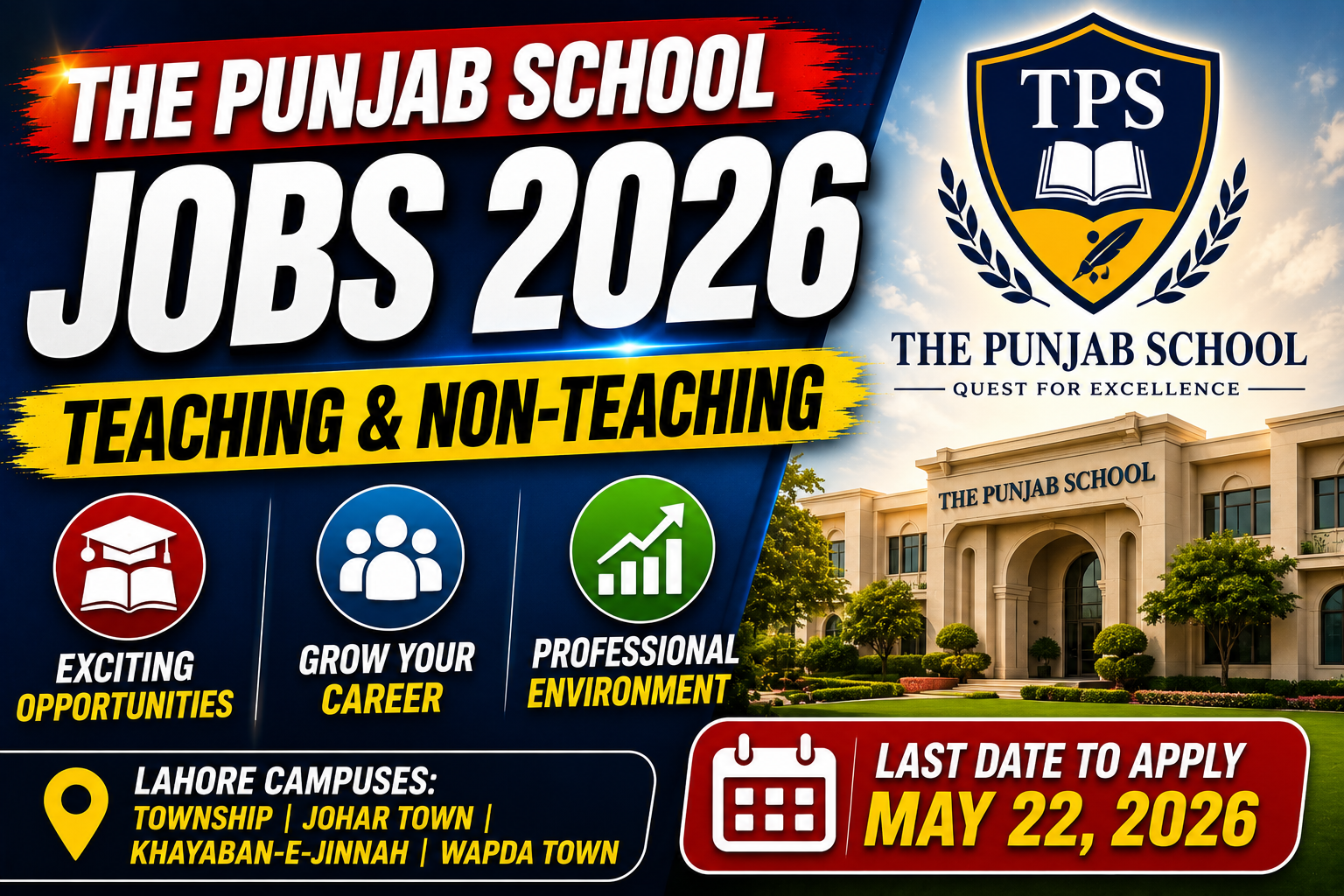 Job opportunities at The Punjab School