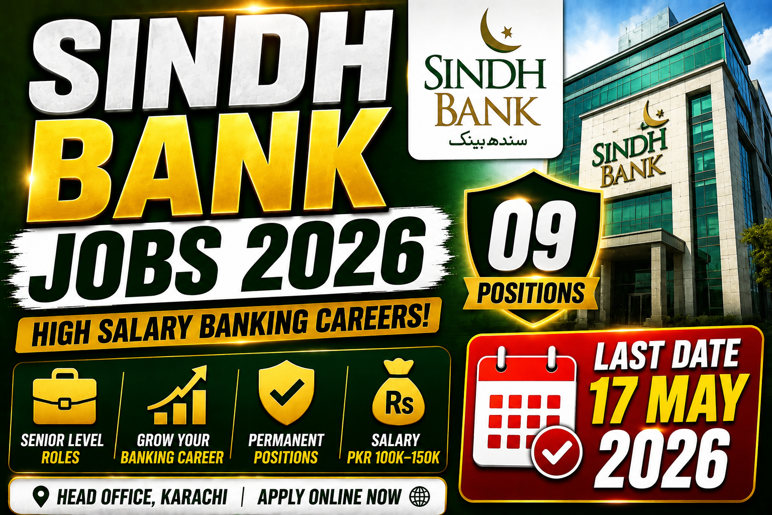 Latest Sindh Bank Jobs 2026