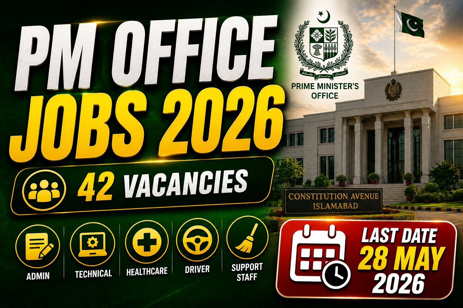 PM Office job vacancies - apply now