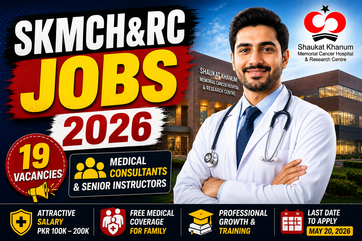 SKMCH&RC job opportunities poster