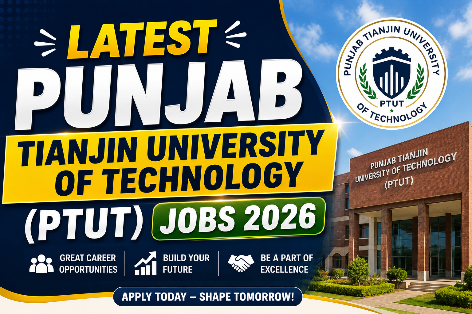 Latest jobs at PTUT university