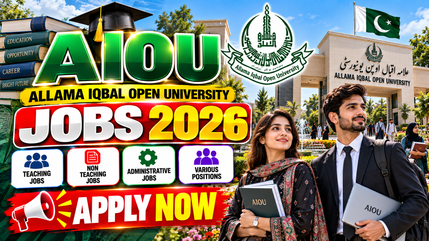 AIOU Jobs 2026 Recruitment Poster