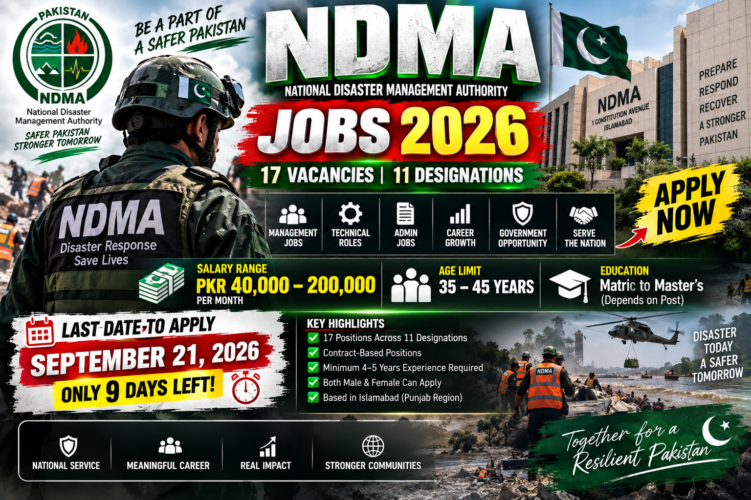 NDMA office building at Constitution Avenue, Islamabad