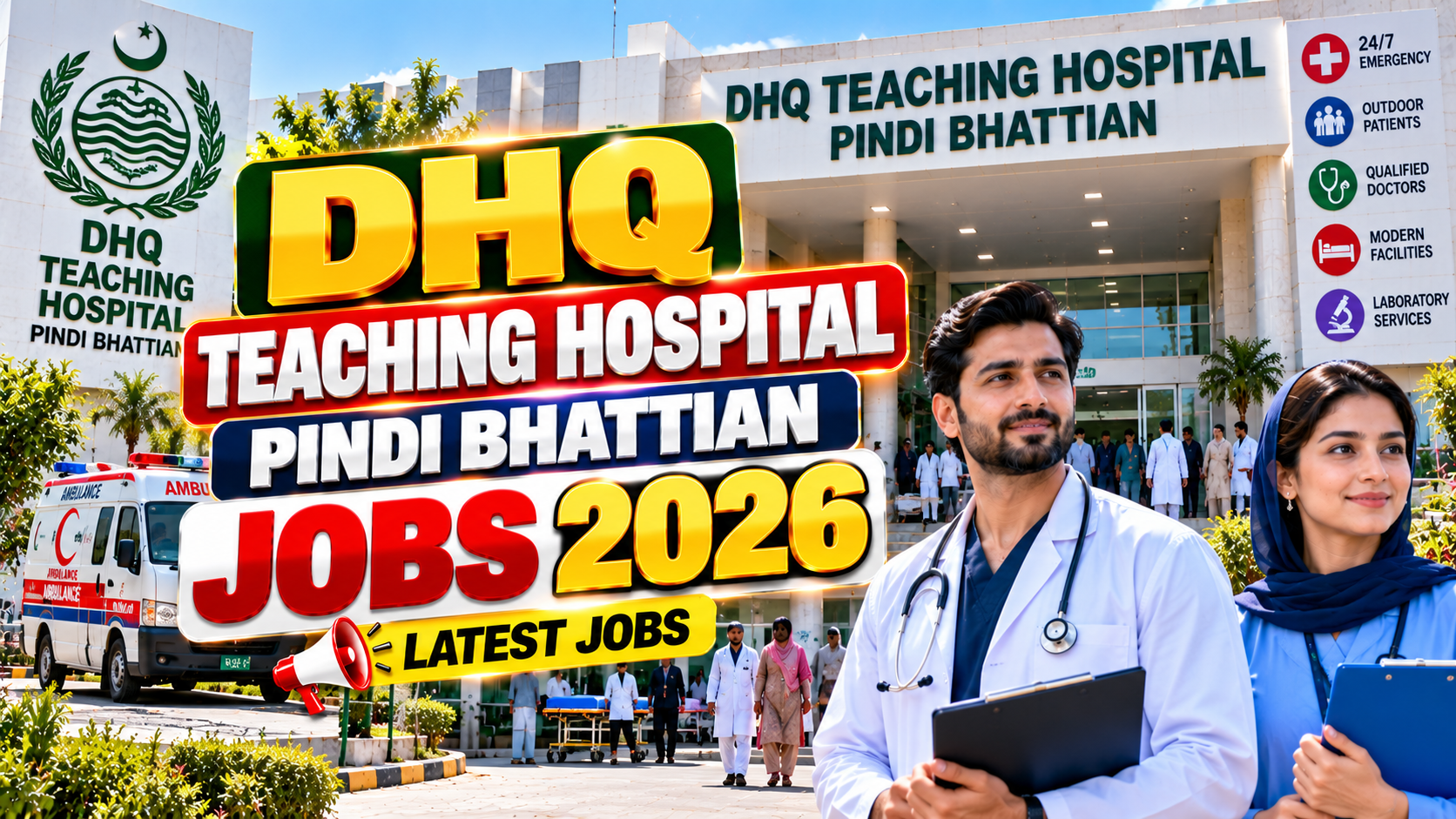 DHQ Teaching Hospital Pindi Bhattian Jobs 2026