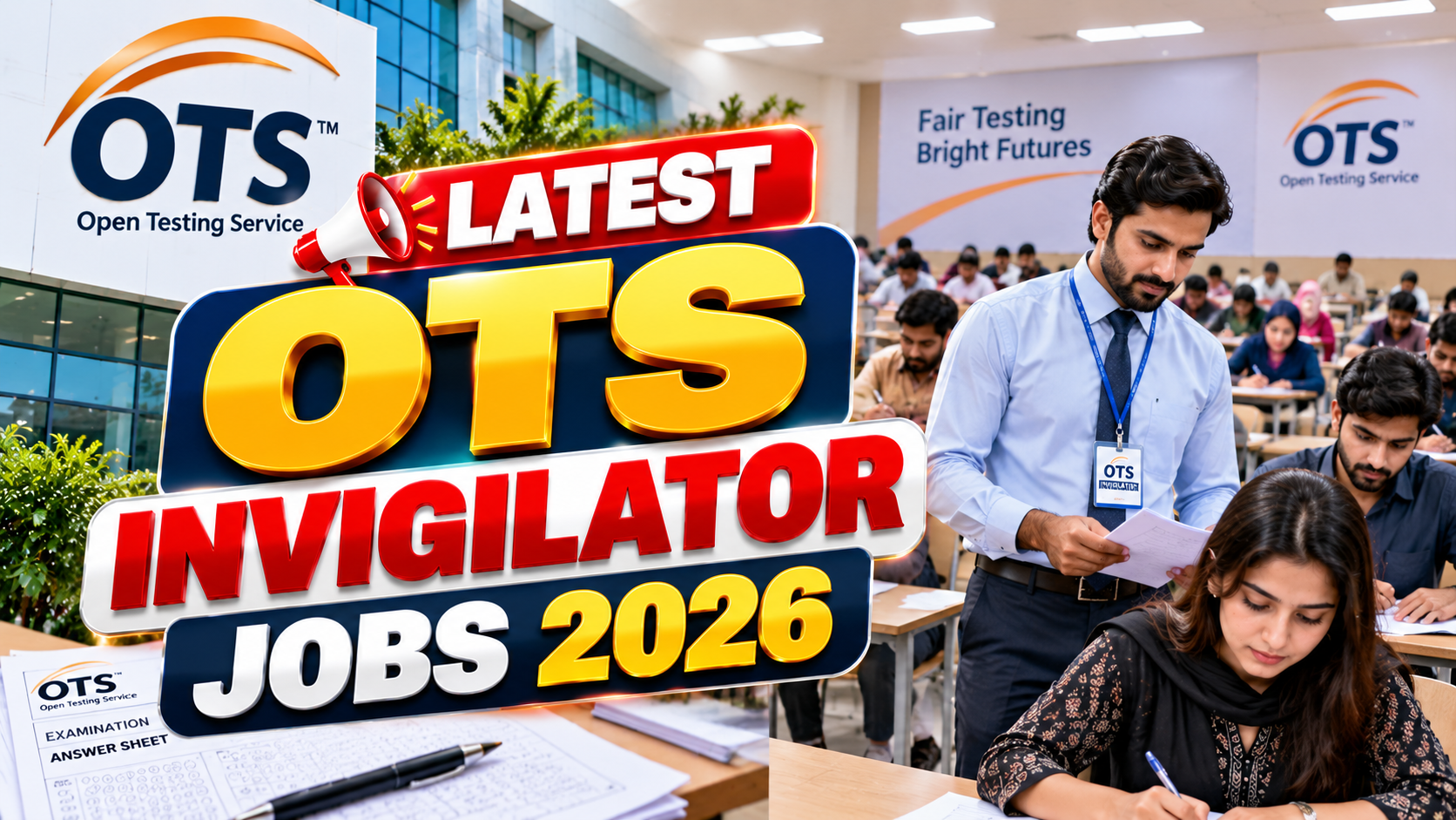 Latest OTS Invigilator Jobs 2026